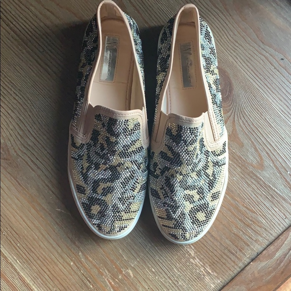 Leopard Print Slip Ons